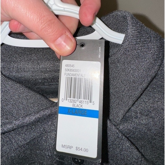 NWT Van Heusen Men’s Long Sleeve “Rain Bird” Polo Shirt Size XL - Picture 5 of 7